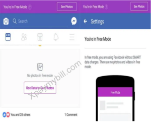 how to move from data mode to free mode on facebook
