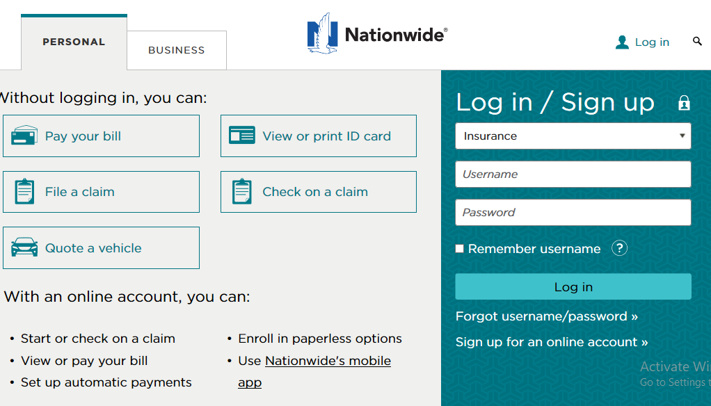 Nationwide Insurance Pay Bill - Nationwide.com Insurance Payment - Pay