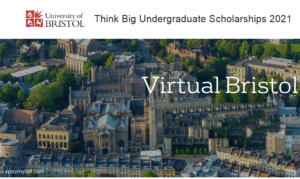 Think Big Undergraduate Scholarships 2021 -  Bristol University