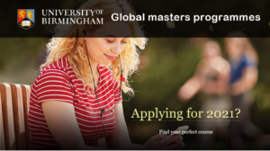 30 University of Birmingham Global masters programmes in UK 