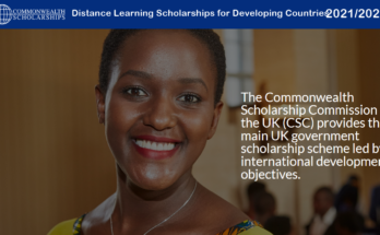 Commomwealth Distance Learning Scholarships for Developing Countries