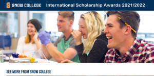 Snow College International Scholarship Awards in USA - Apply Now