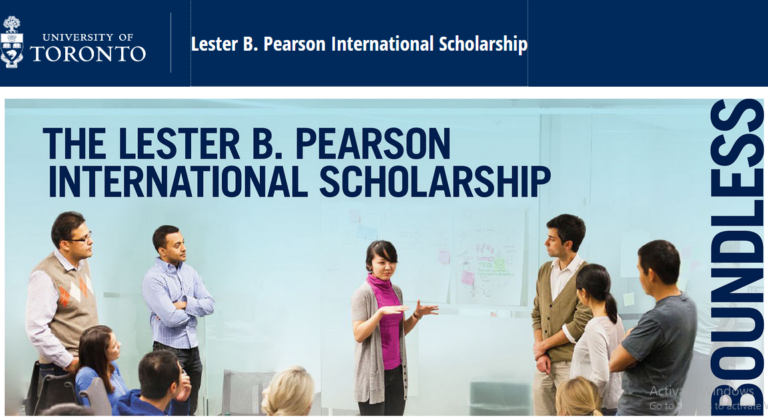 Lester B. Pearson International Scholarship Program At University Of ...