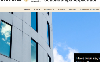 ACTION Trust Honours Scholarship Application - Australian National University