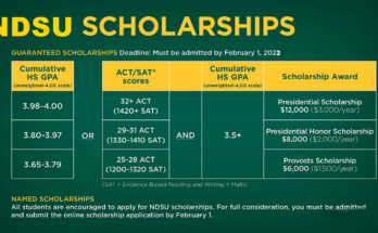 NDSU Undergraduate Scholarships - North Dakota State University - in USA