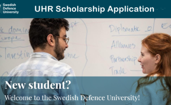 Swedish Defence University UHR Scholarship Application Form - Study In Sweden