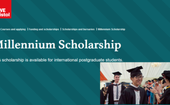 UWE Bristol Millennium Scholarship for International Students - 2021-2022