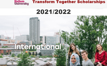 Transform Together Scholarships for International and EU (non-UK) Students