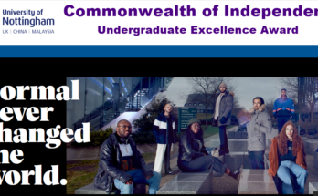 University of Nottingham Commonwealth of Independent States Undergraduate Excellence Award