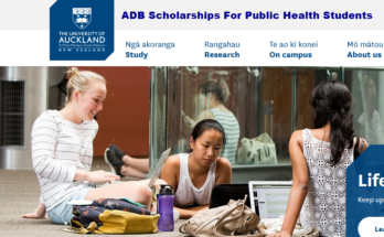 ADB Scholarships For Public Health Students At University Of Auckland