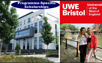 UWE Bristol Programme-Specific Scholarships 2022-23 for International Students in UK