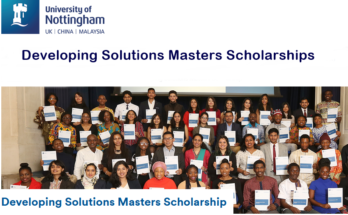 Developing Solutions Masters Scholarships at University of Nottingham