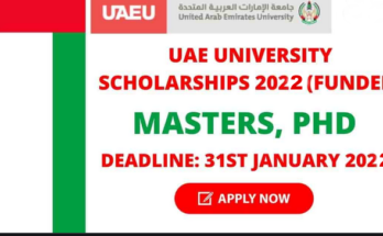 United Arab Emirates University Scholarships 2022-2023 in UAE for International Students