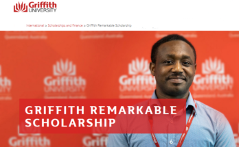 Griffith Remarkable Scholarship in Australia 2022-2023 (Bachelor and Masters)