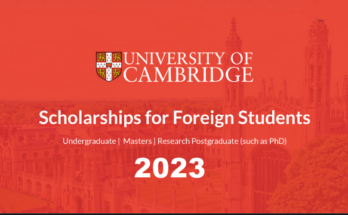 University of Cambridge International Students Scholarships 2023